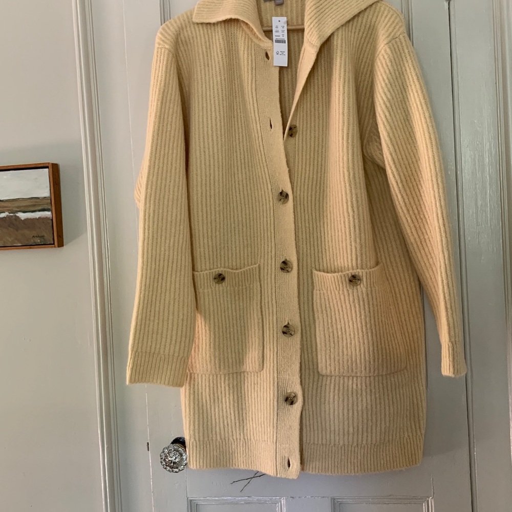 J. Crew Ribbed Button-Up Cardigan - Picture 2 of 5